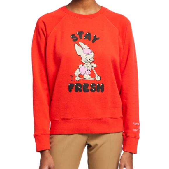 MARC JACOBS X MAGDA ARCHER SWEATER Extra Small XS Red - Picture 1 of 4